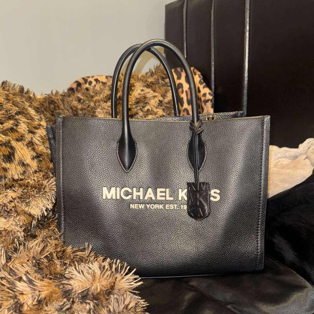 Michael Kors Black Leather Handbag